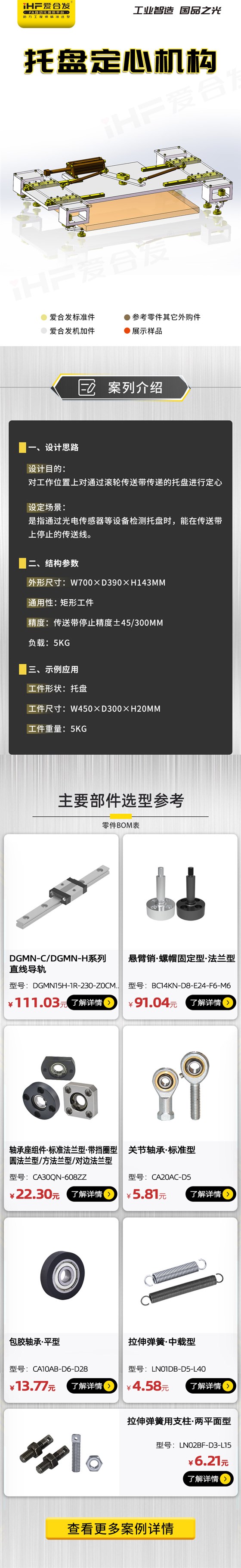 愛合發(fā)：案例介紹，托盤定心機(jī)構(gòu)！