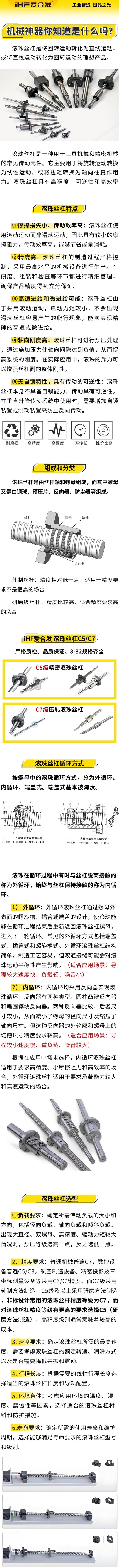 愛合發(fā)：機(jī)械神神器，滾珠絲杠循環(huán)方式