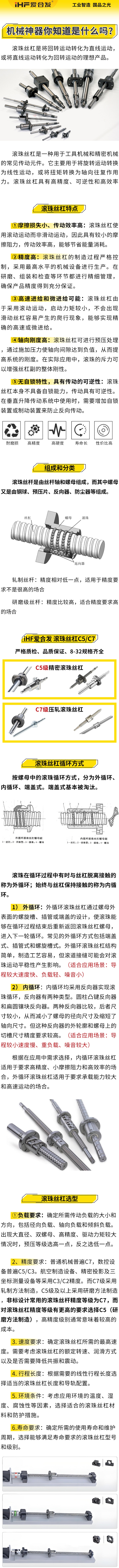 愛合發(fā)：機械神神器，滾珠絲杠循環(huán)方式